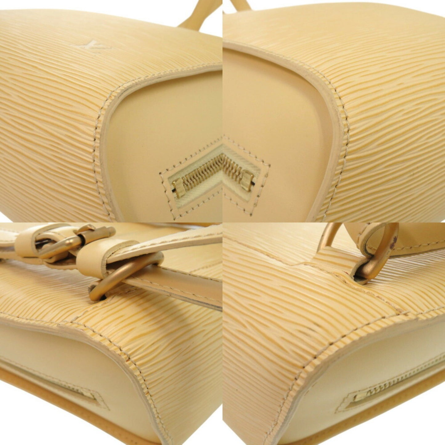 Louis Vuitton Mabillon, Yellow, Leather, backpack
