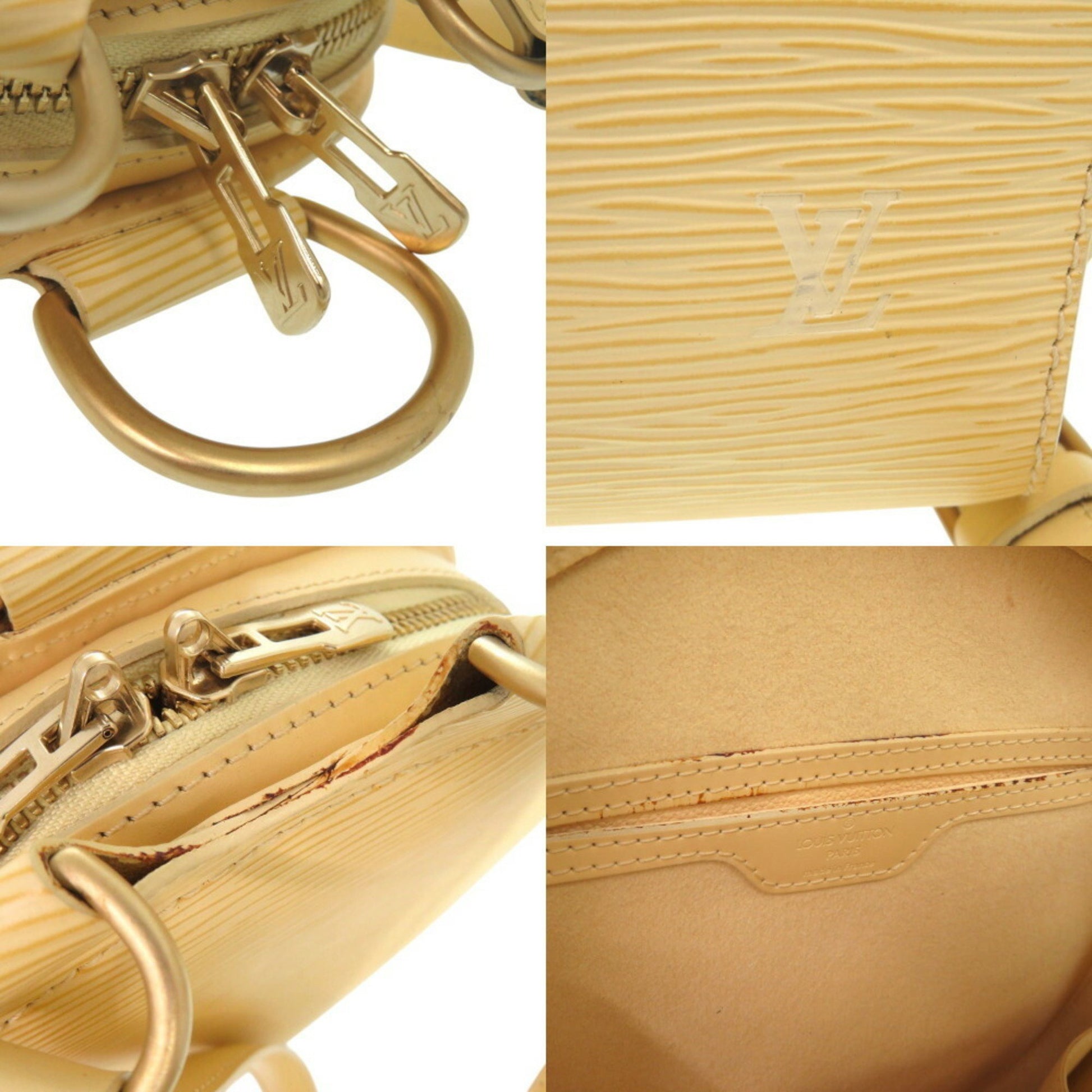 Louis Vuitton Mabillon, Yellow, Leather, backpack