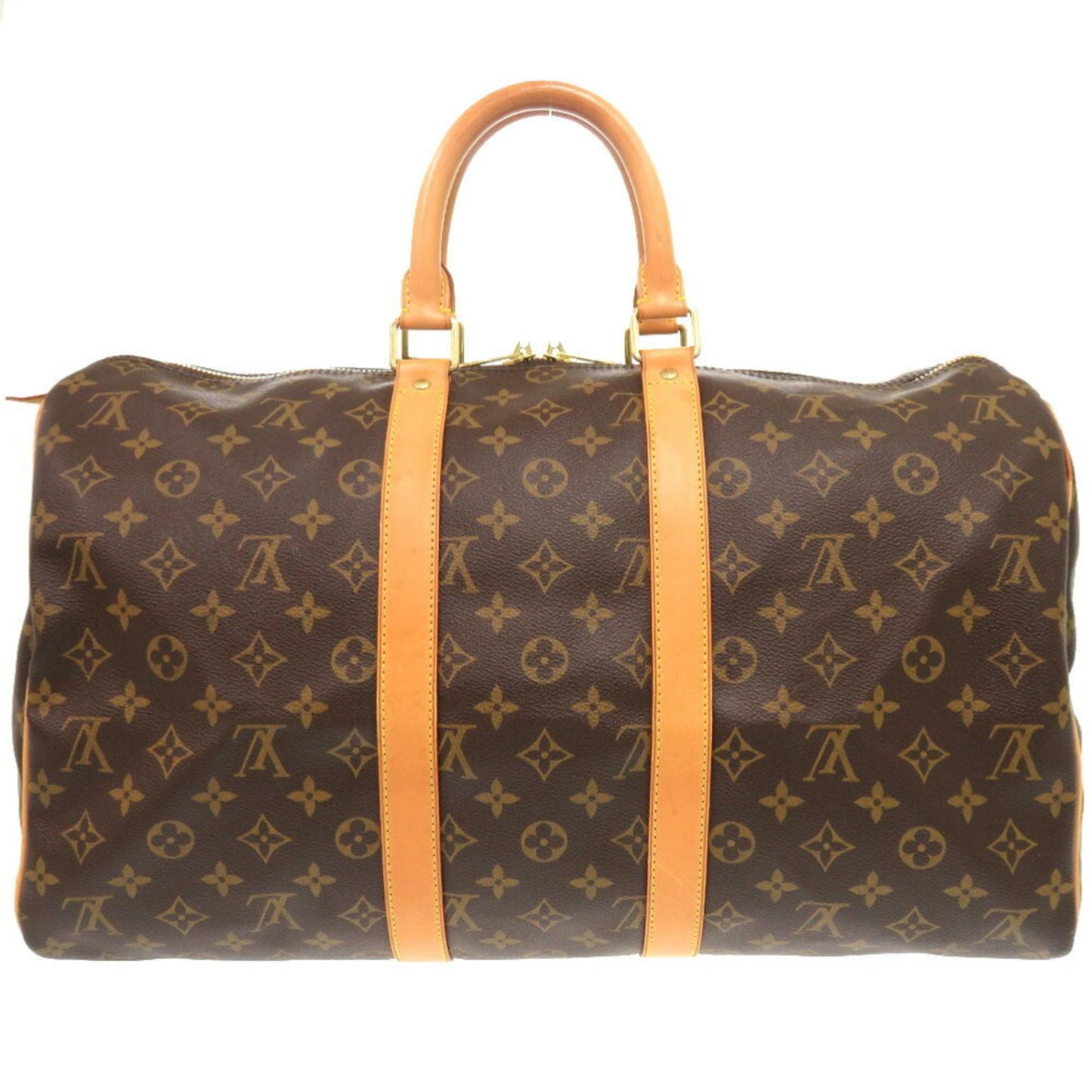 Louis Vuitton Keepall 45, Brown, Canvas, travel