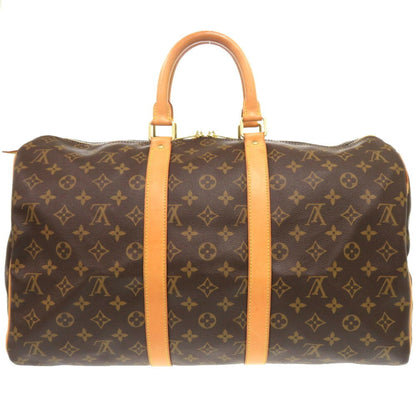 Louis Vuitton Keepall 45, Brown, Canvas, travel