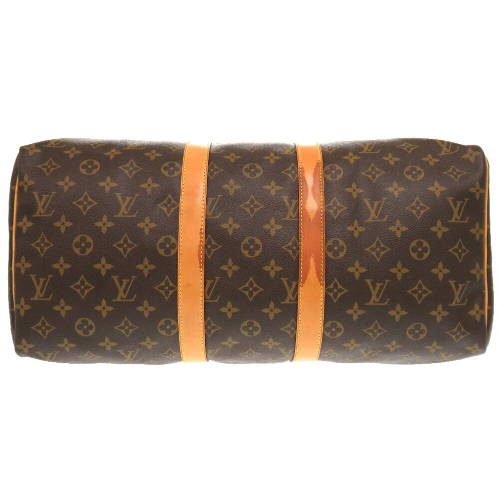 Louis Vuitton Keepall 45, Brown, Canvas, travel