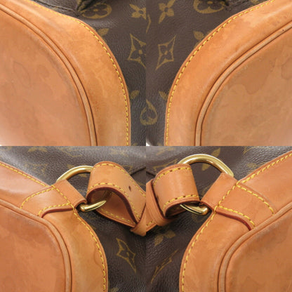 Louis Vuitton Montsouris MM, Brown, Canvas, backpack