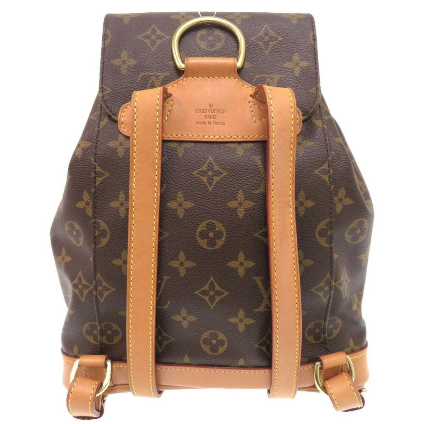 Louis Vuitton Montsouris MM, Brown, Canvas, backpack