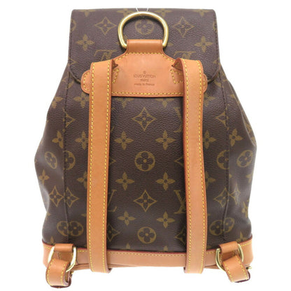 Louis Vuitton Montsouris MM, Brown, Canvas, backpack