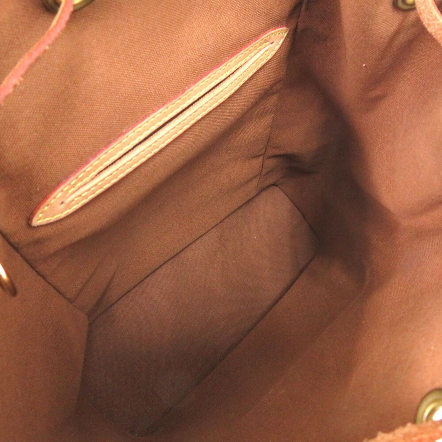 Louis Vuitton Montsouris MM, Brown, Canvas, backpack