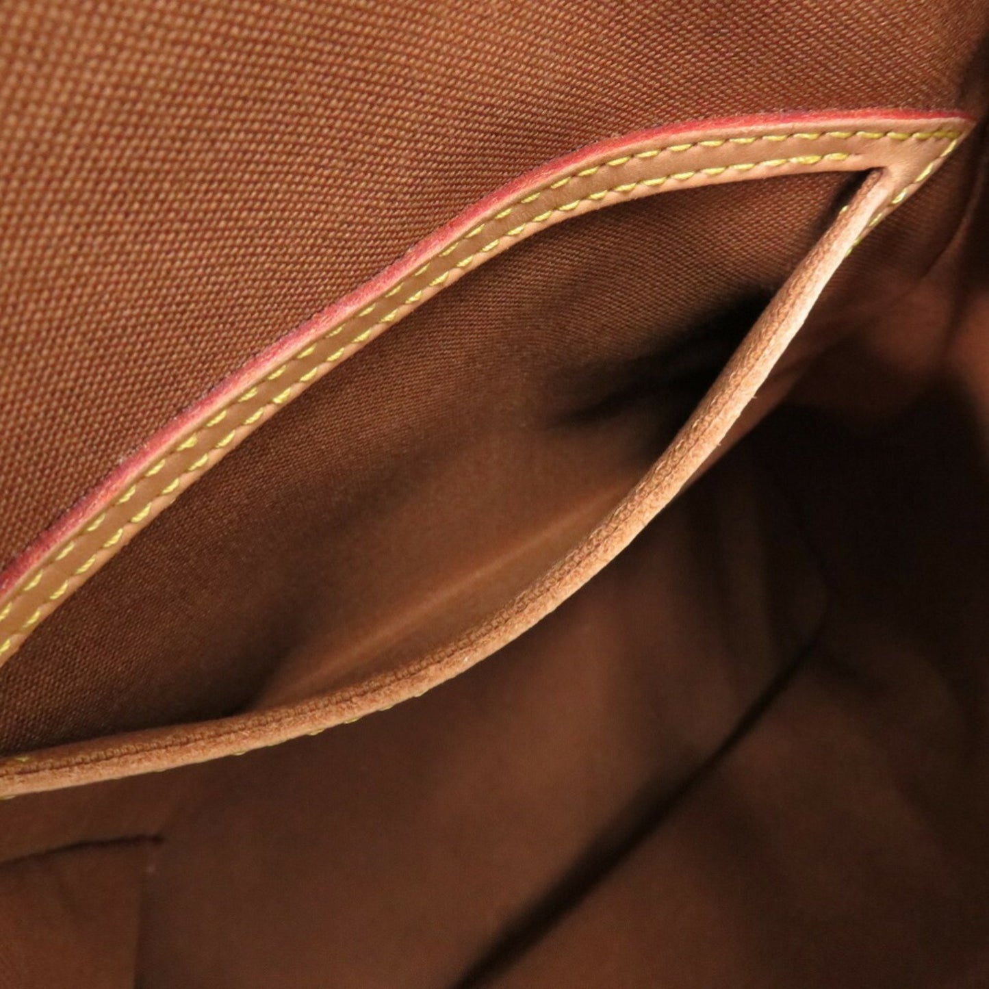 Louis Vuitton Montsouris MM, Brown, Canvas, backpack