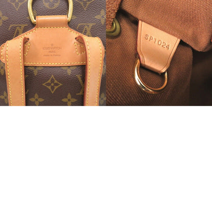Louis Vuitton Montsouris MM, Brown, Canvas, backpack