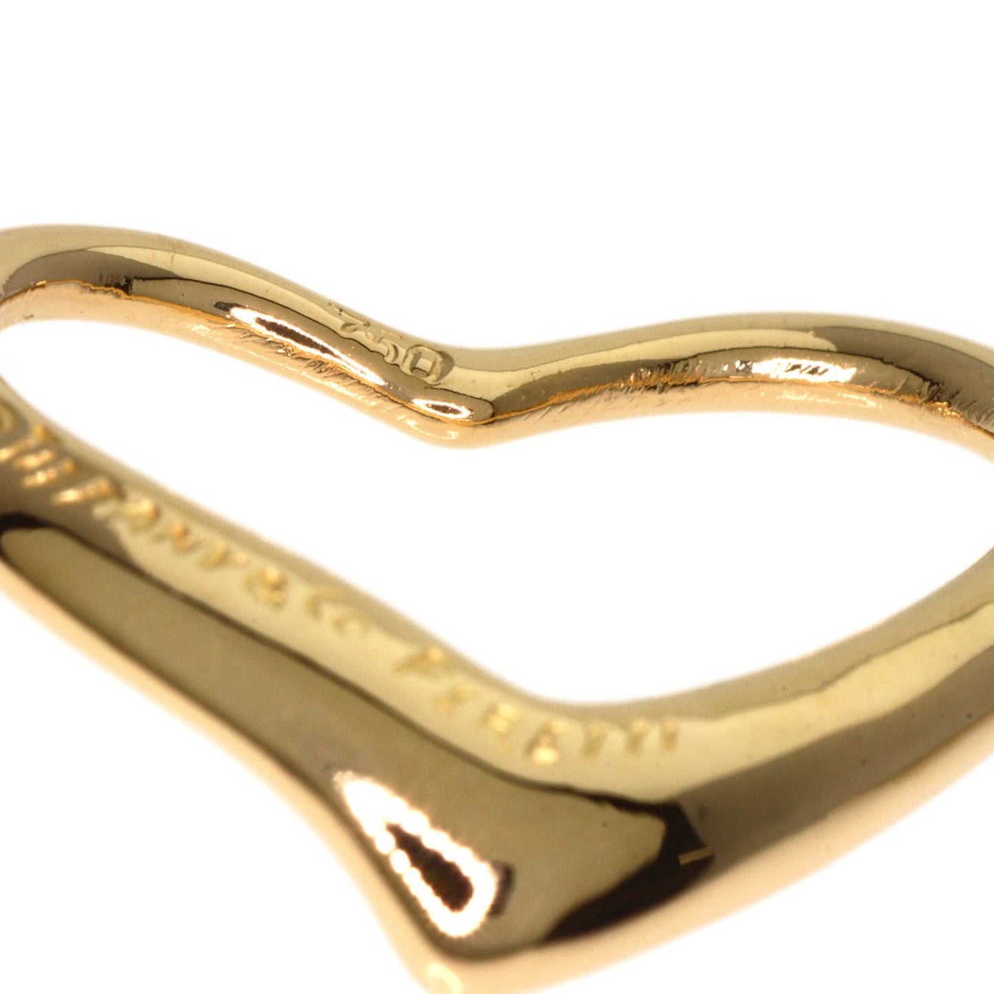 Tiffany & Co Open Heart, Anthracite, Yellow Gold, pendant