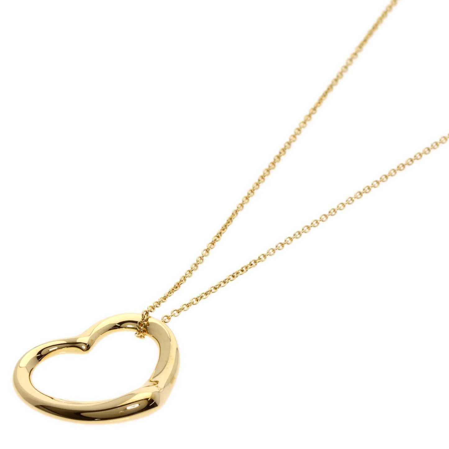 Tiffany & Co Open Heart, Gold, Yellow Gold, necklace