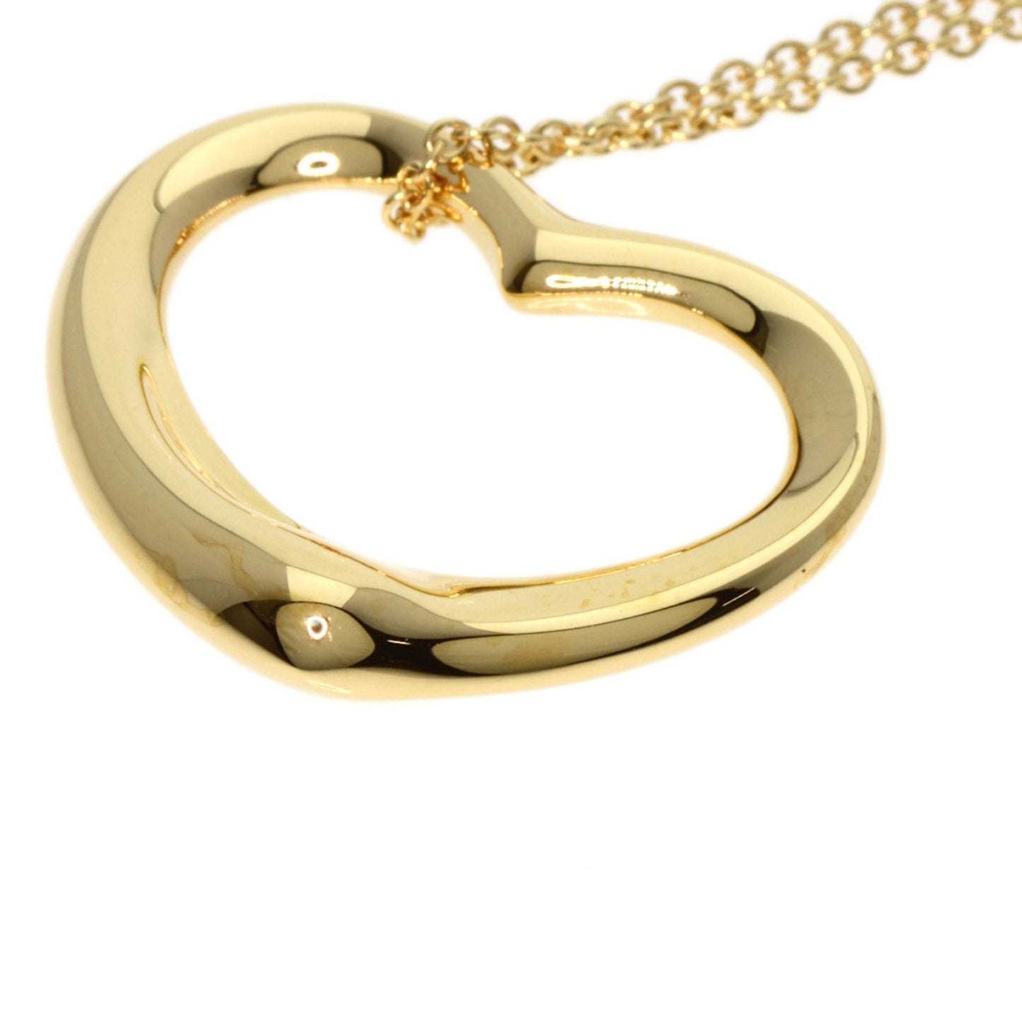 Tiffany & Co Open Heart, Gold, Yellow Gold, necklace