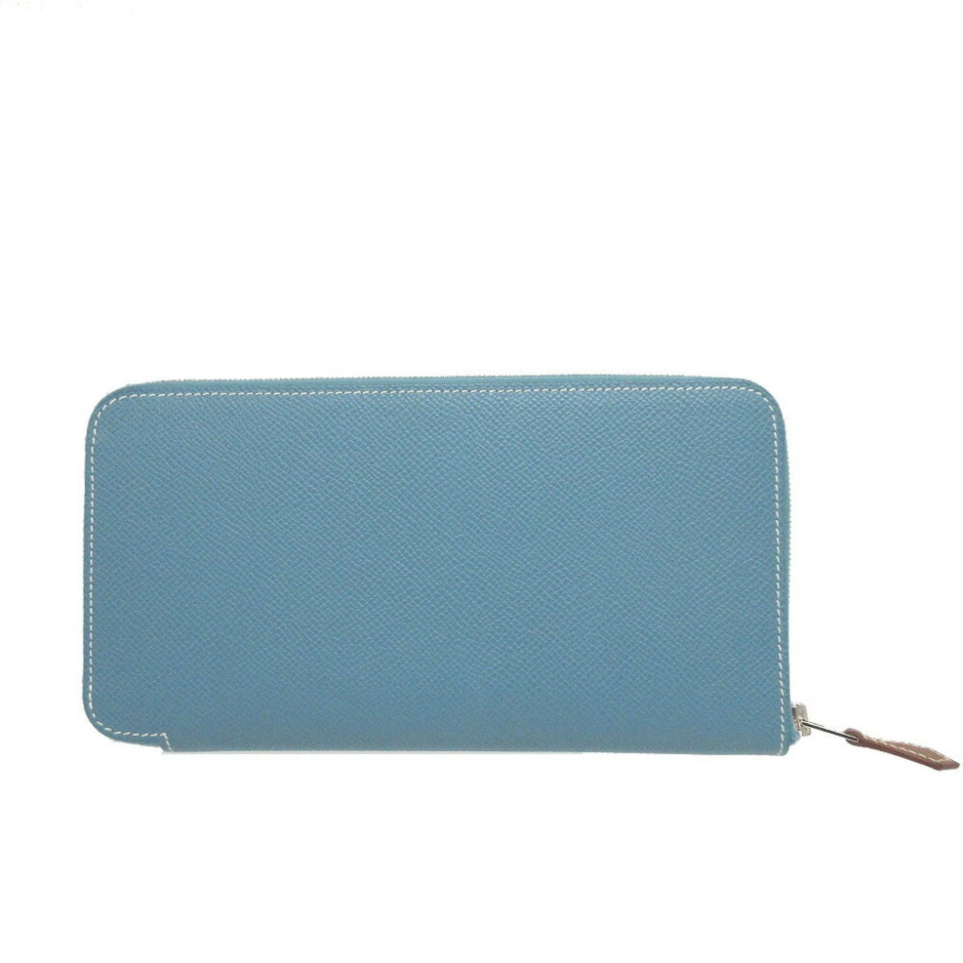 Hermès Silk'In, Blue, Leather, wallet