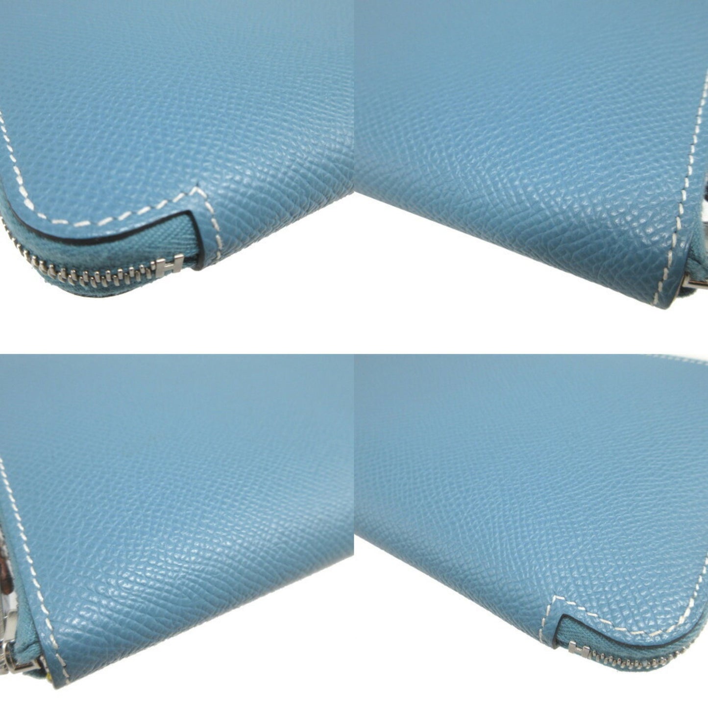 Hermès Silk'In, Blue, Leather, wallet