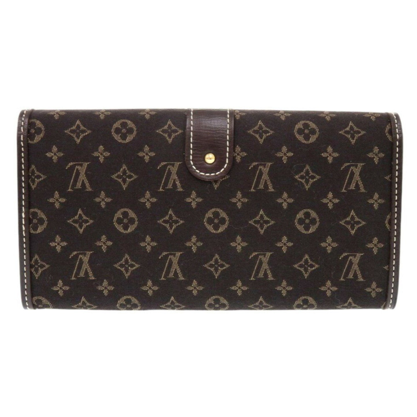 Louis Vuitton Sarah, Brown, Canvas, wallet