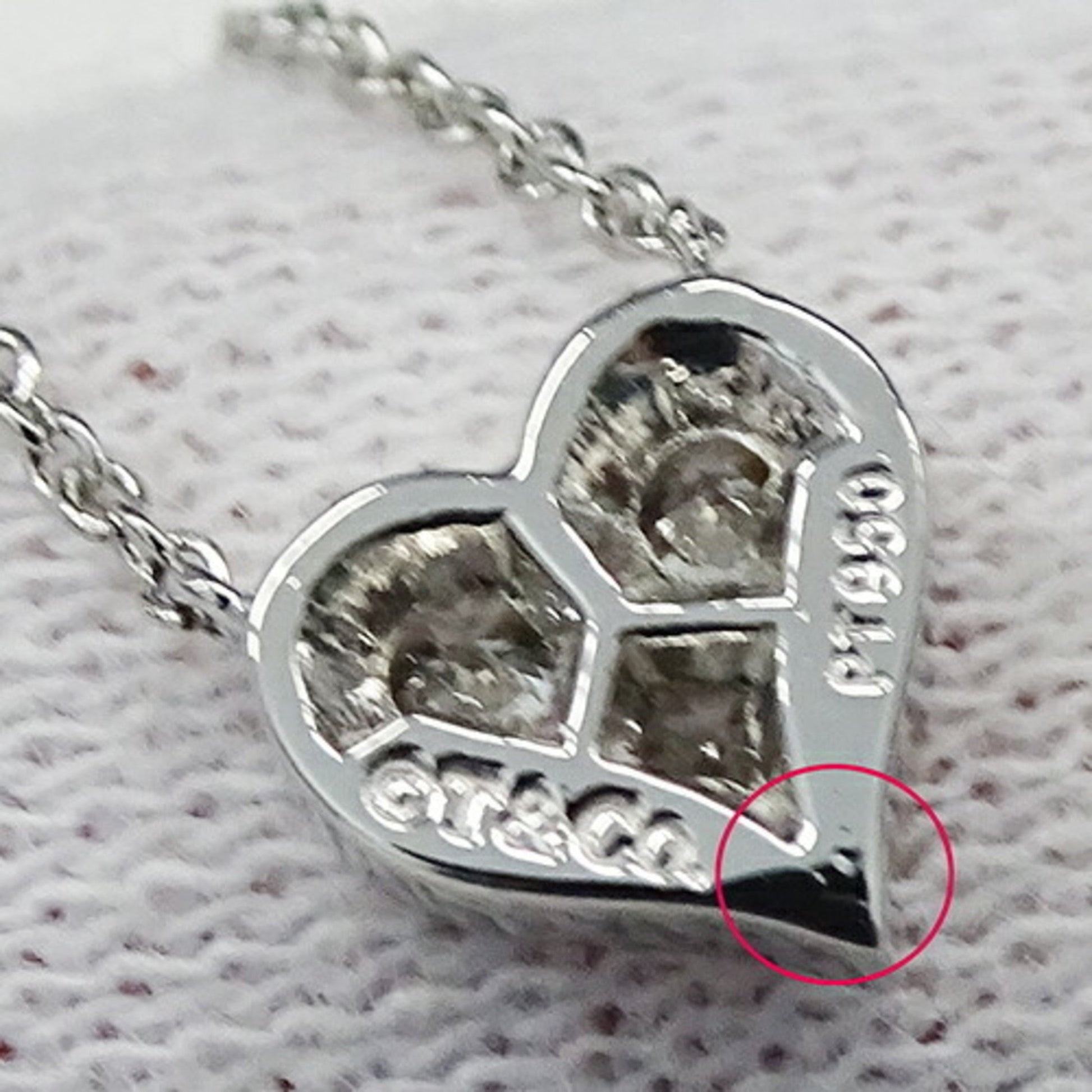 Tiffany & Co Sentimental heart, Silver, Platinum, necklace