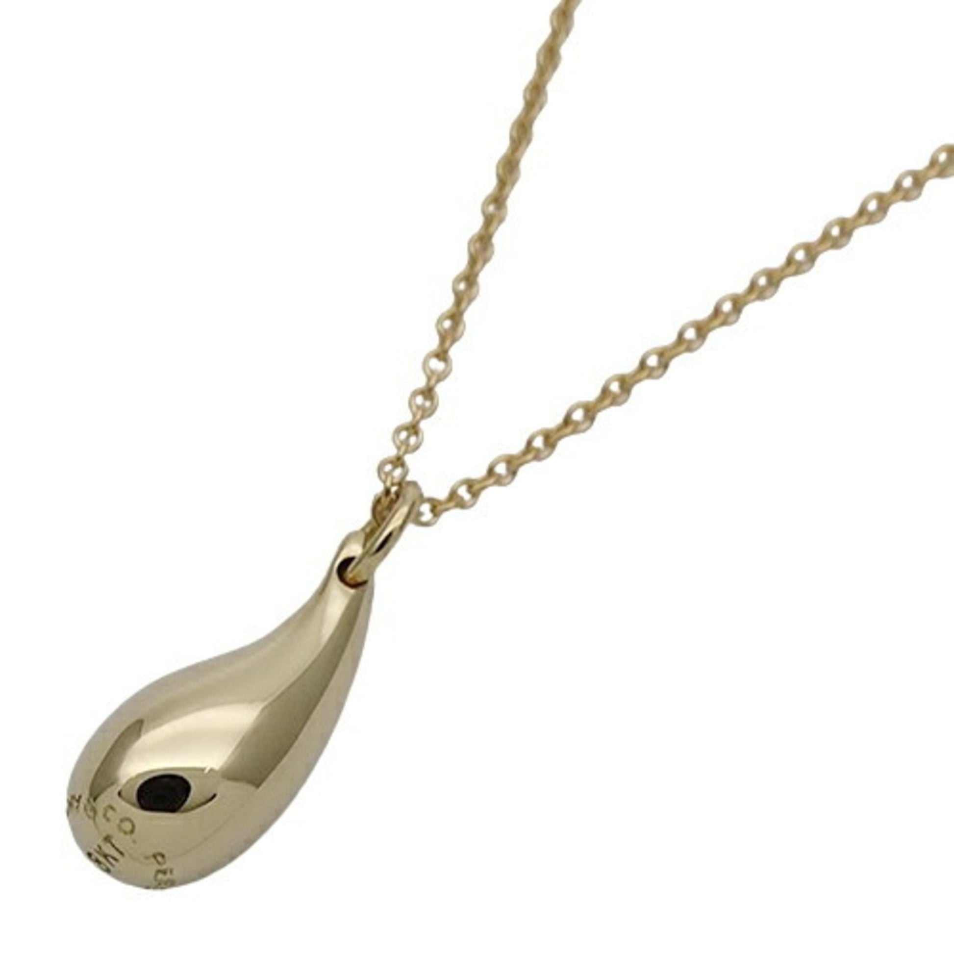 Tiffany & Co Teardrop, Gold, Yellow Gold, necklace