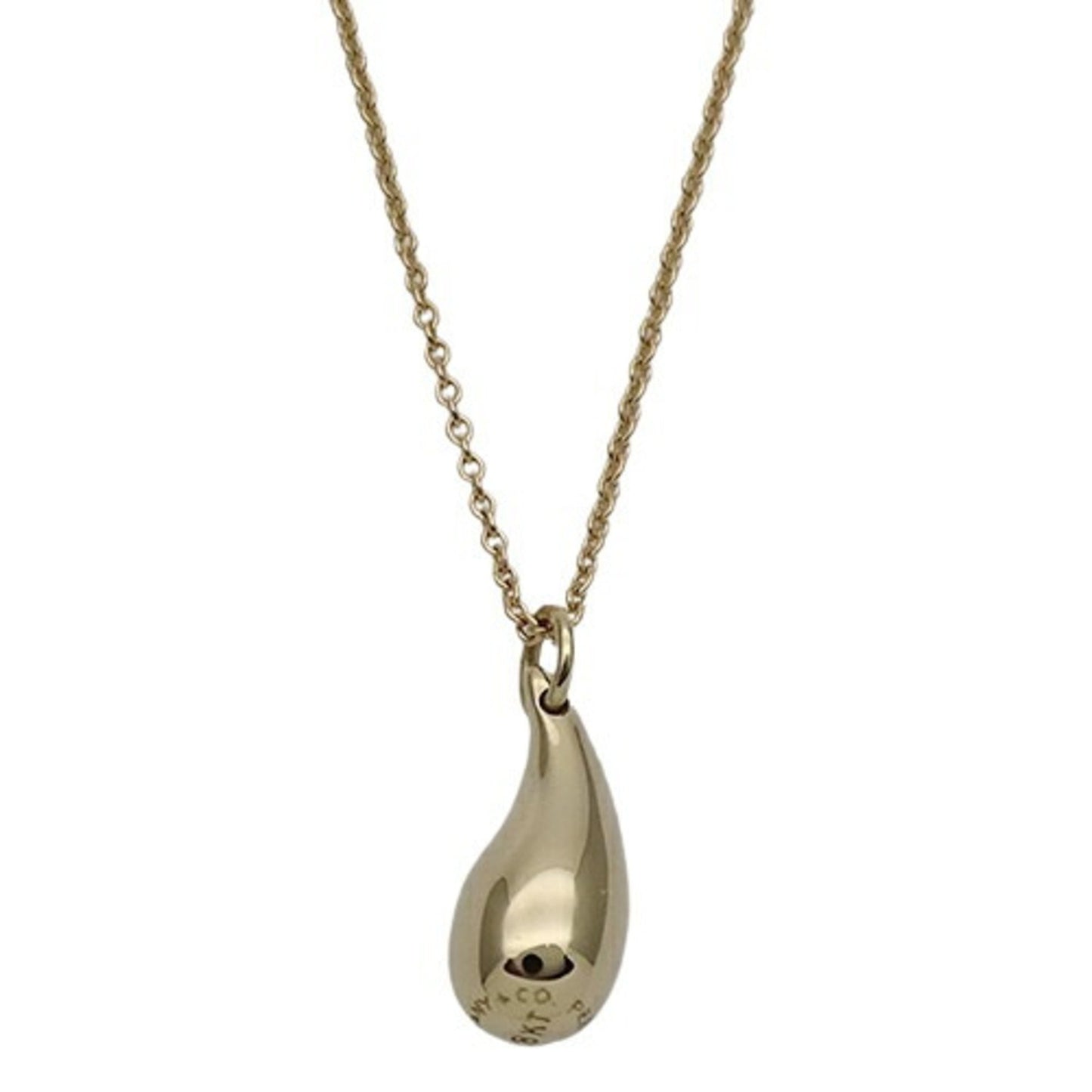 Tiffany & Co Teardrop, Gold, Yellow Gold, necklace