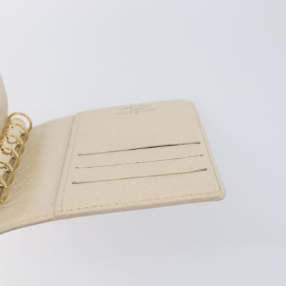 Louis Vuitton Ring Agenda Cover Damier, Beige, Canvas, Briefcase