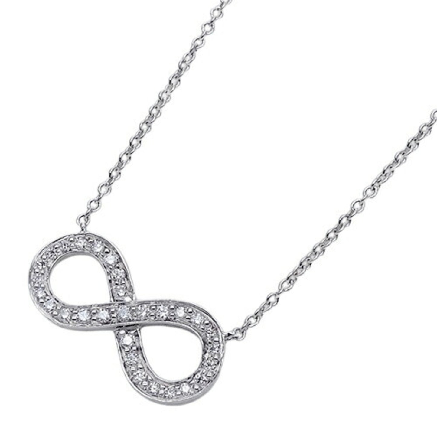 Tiffany & Co Infinity, Silver, Platinum, necklace