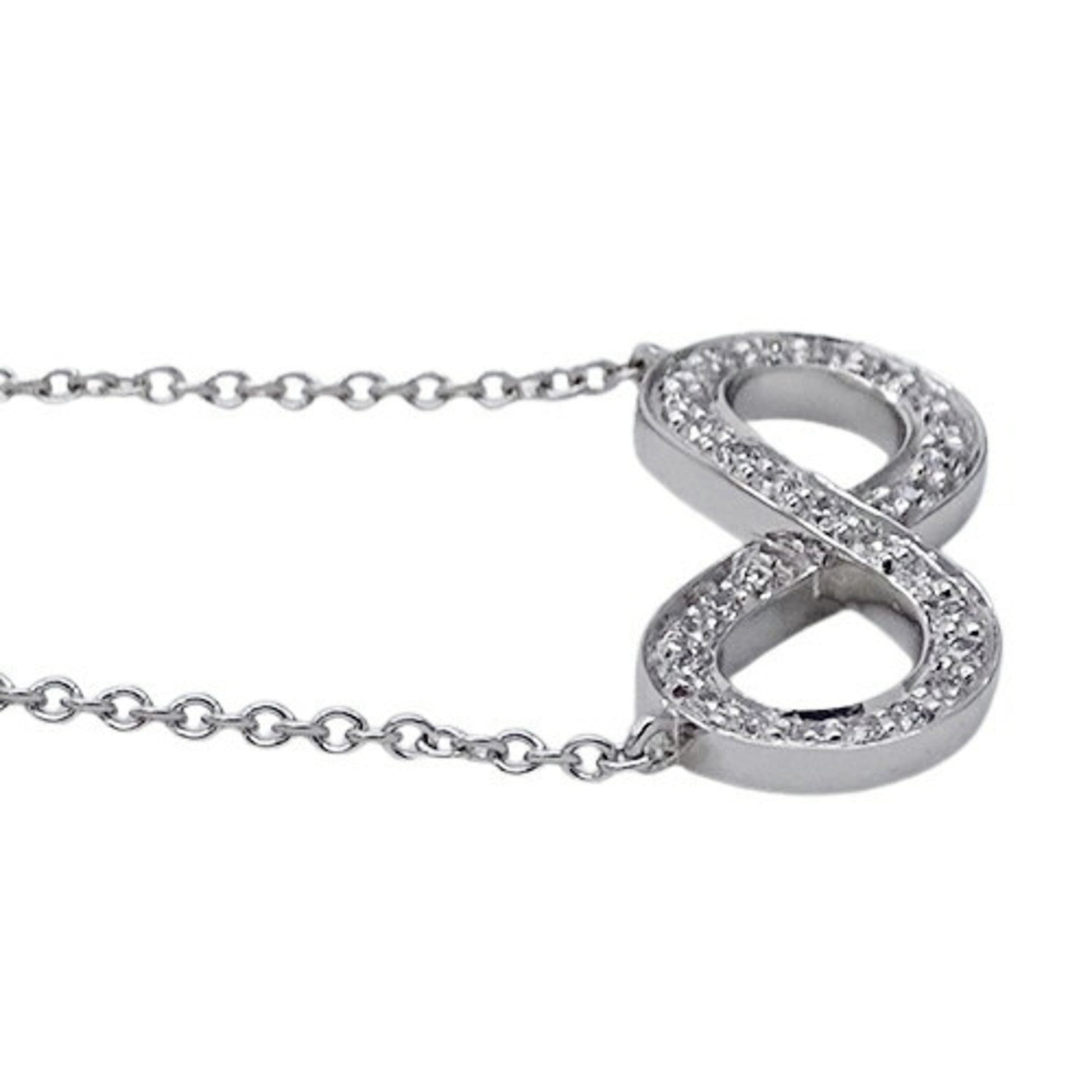 Tiffany & Co Infinity, Silver, Platinum, necklace