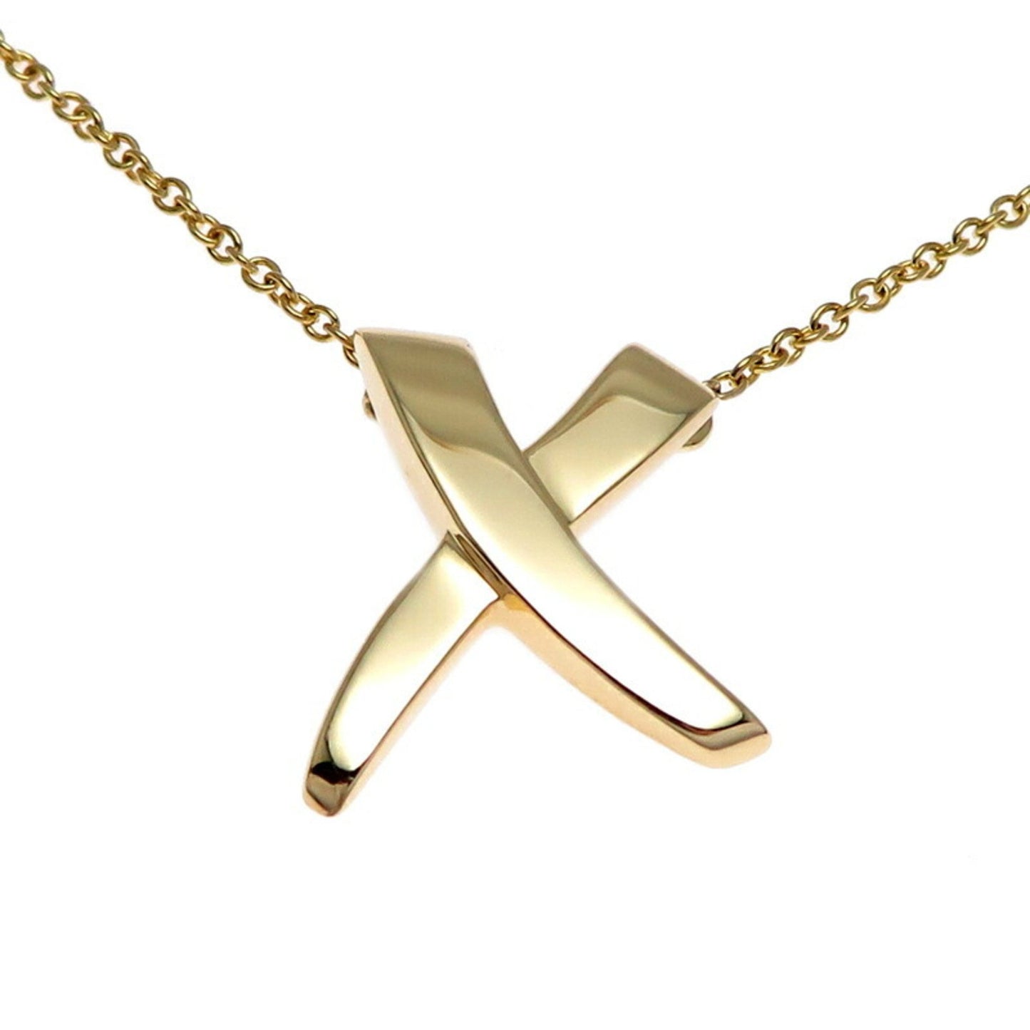 Tiffany & Co Kiss, Gold, Yellow Gold, necklace