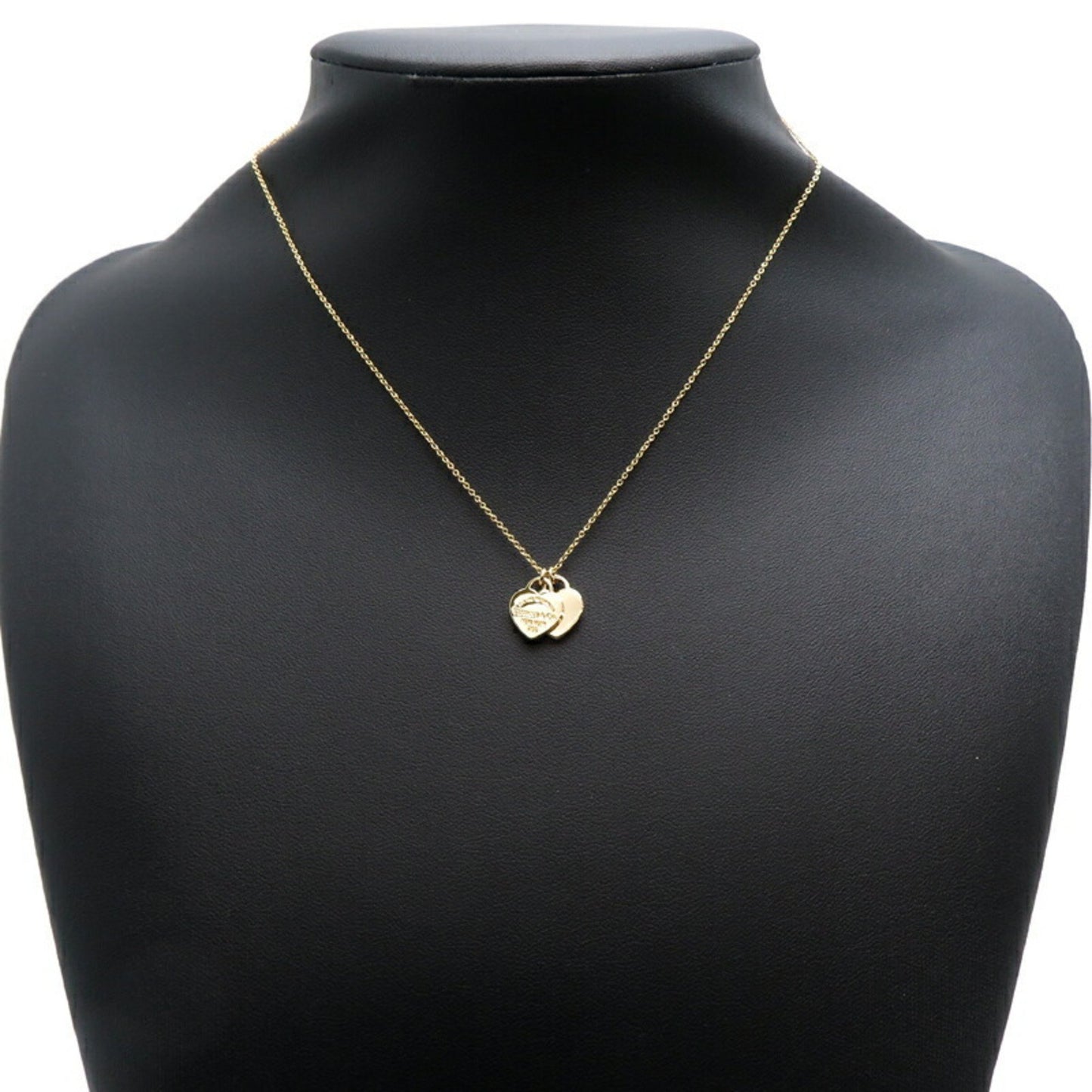 Tiffany & Co Double Heart, Gold, Yellow Gold, necklace