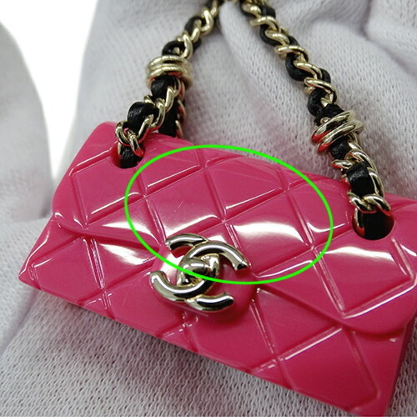 Chanel Coco Mark, Pink, Gold Plated, necklace