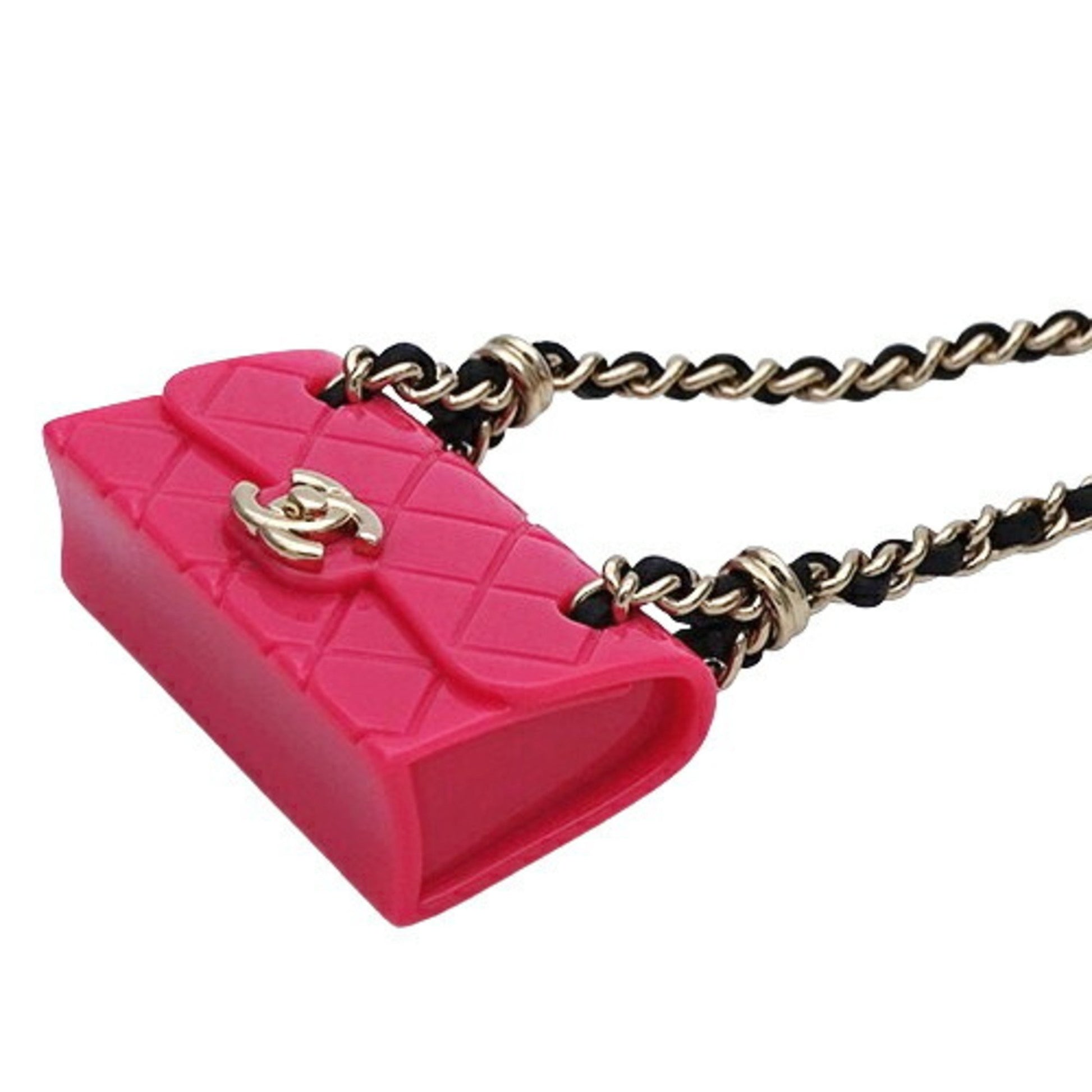 Chanel Coco Mark, Pink, Gold Plated, necklace