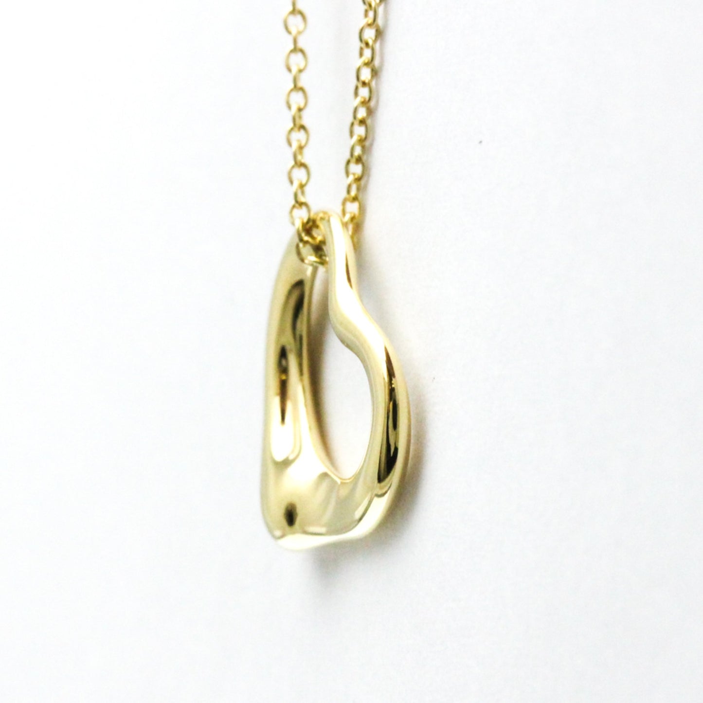 Tiffany & Co Open Heart, Gold, Yellow Gold, necklace