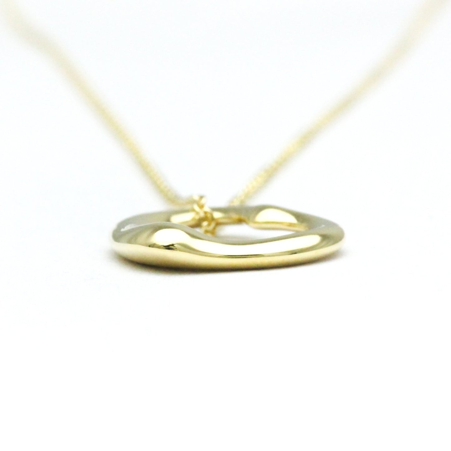 Tiffany & Co Open Heart, Gold, Yellow Gold, necklace