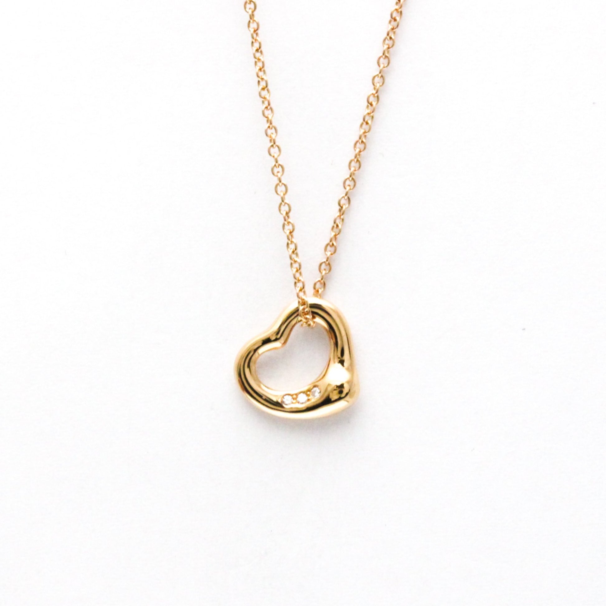 Tiffany & Co Open Heart, Gold, Rose Gold, necklace