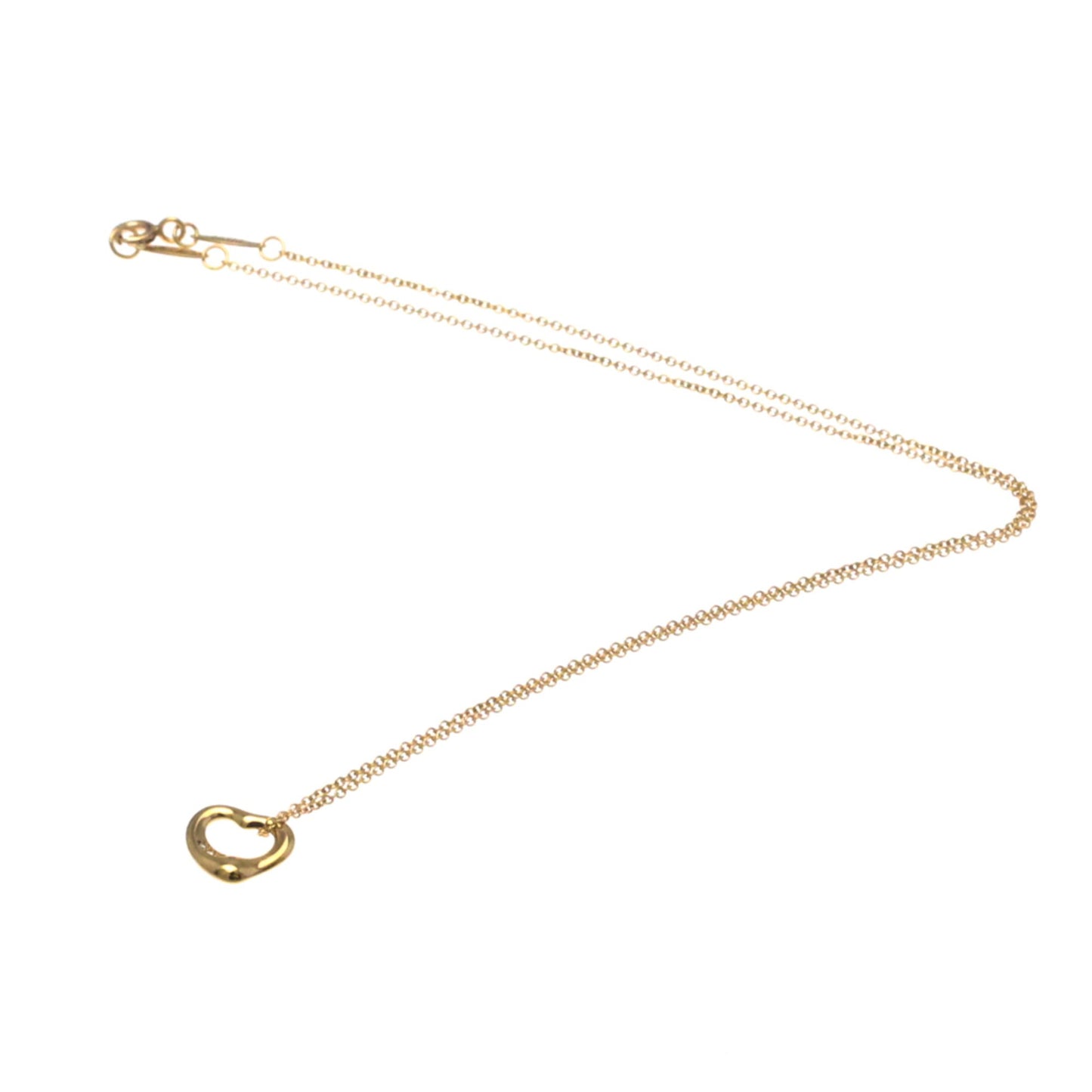 Tiffany & Co Open Heart, Gold, Rose Gold, necklace