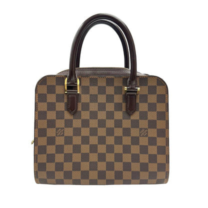 Louis Vuitton Triana, Brown, Canvas, handbag