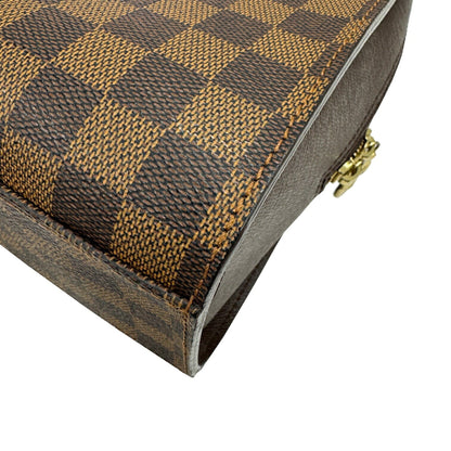 Louis Vuitton Triana, Brown, Canvas, handbag