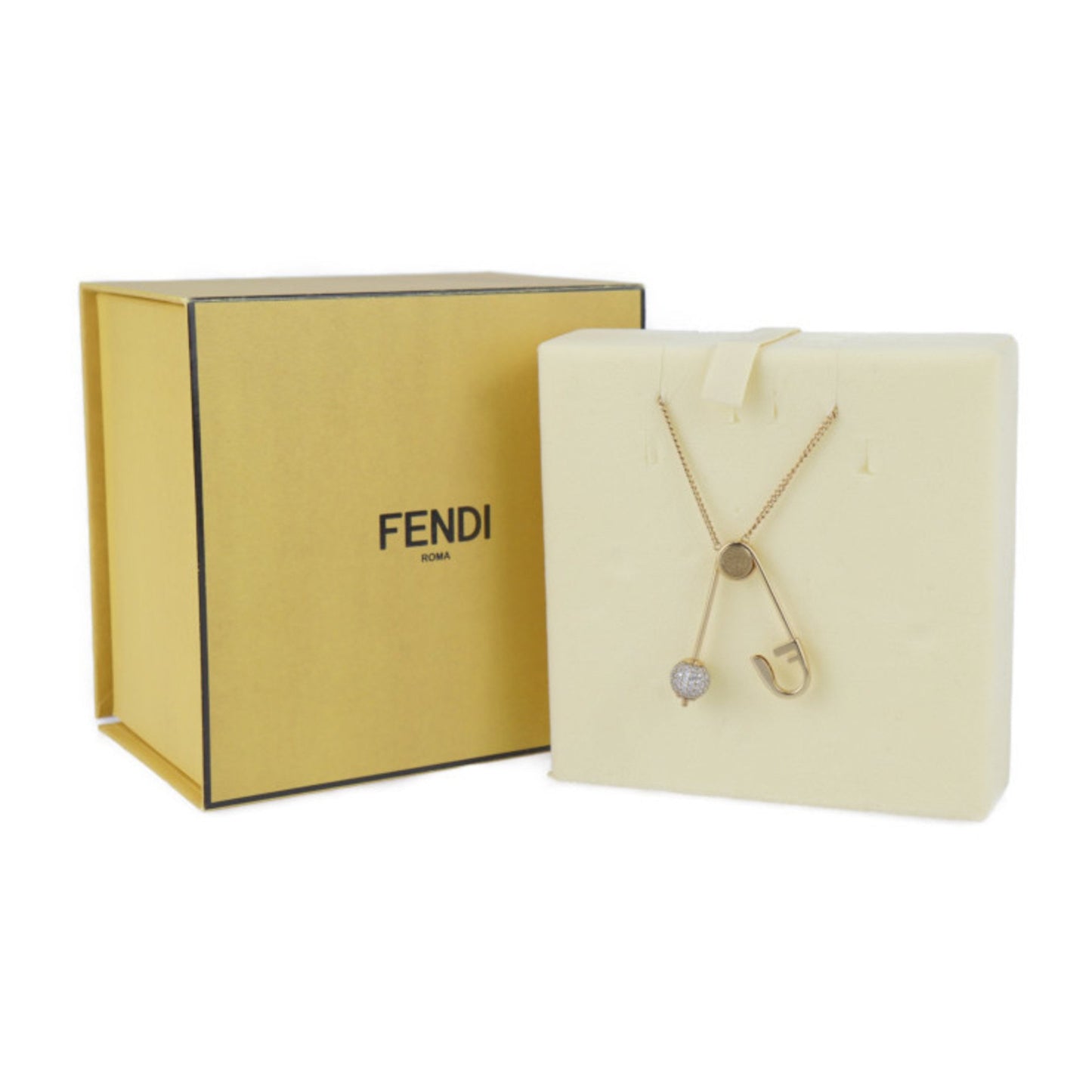 Fendi, Gold, Metal, necklace