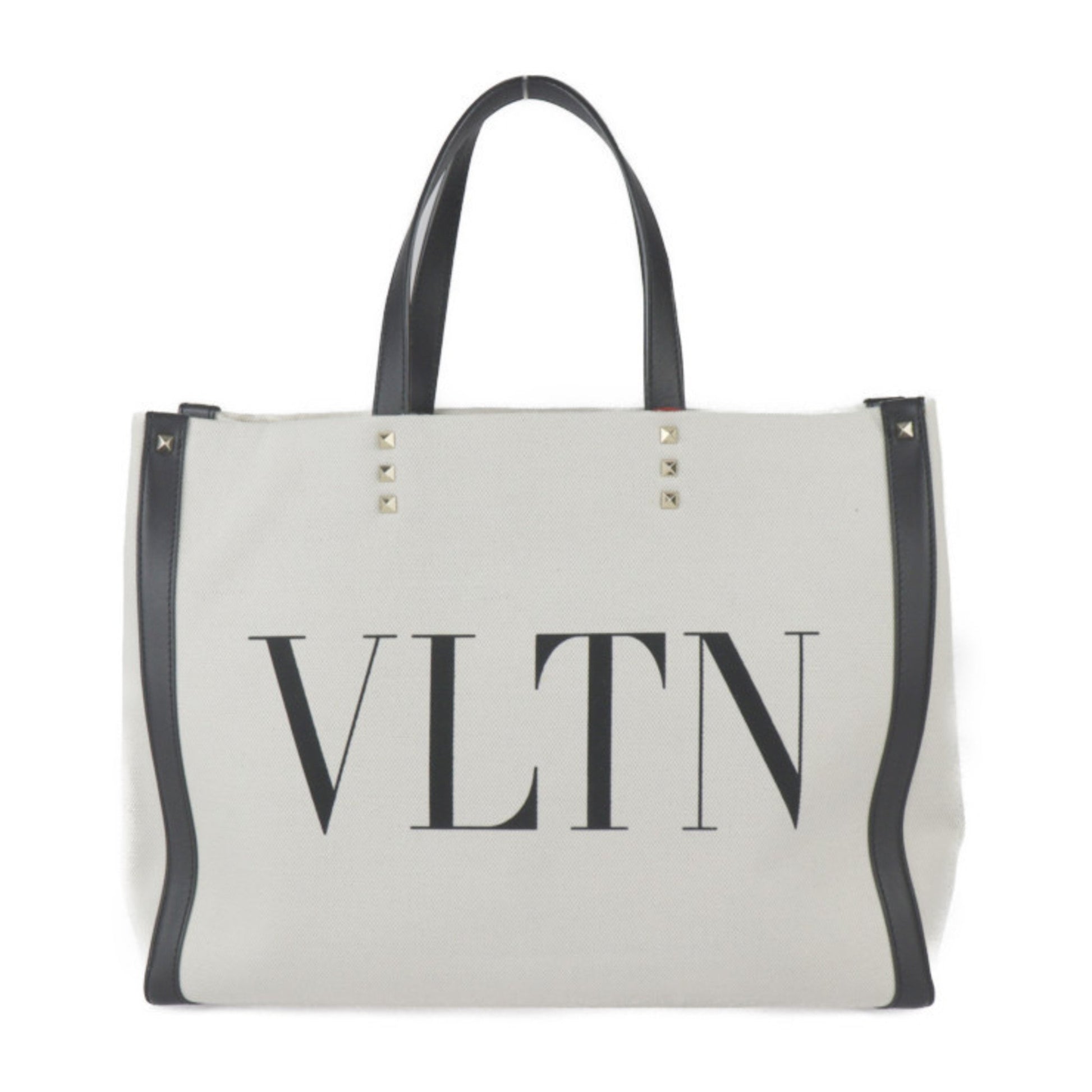 Valentino Garavani VLTN, White, Canvas, tote