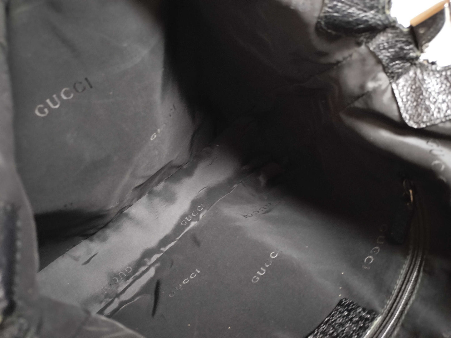 Gucci Jackie Bag Nylon, BLACK, NYLON, Handbag