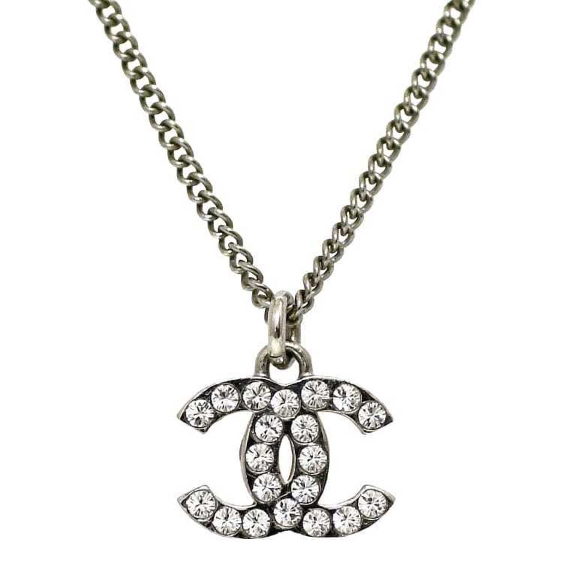 Chanel Coco Mark, Silver, Metal, necklace