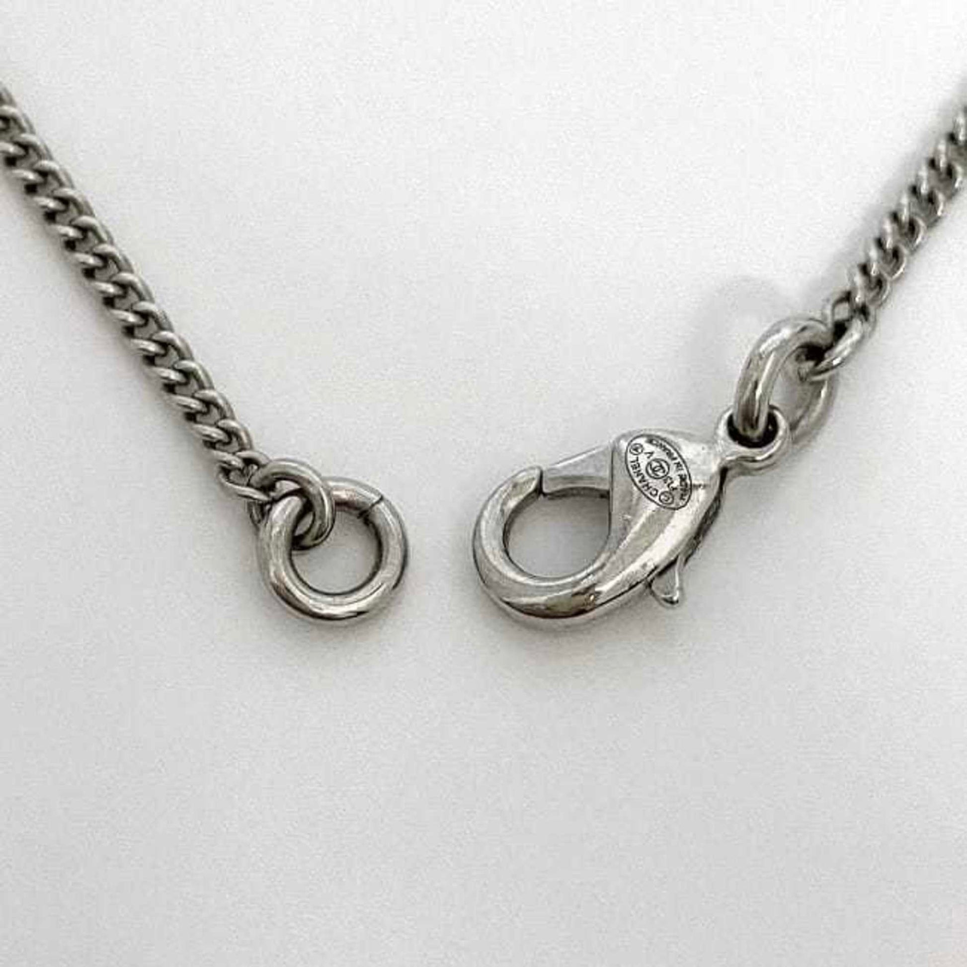 Chanel Coco Mark, Silver, Metal, necklace