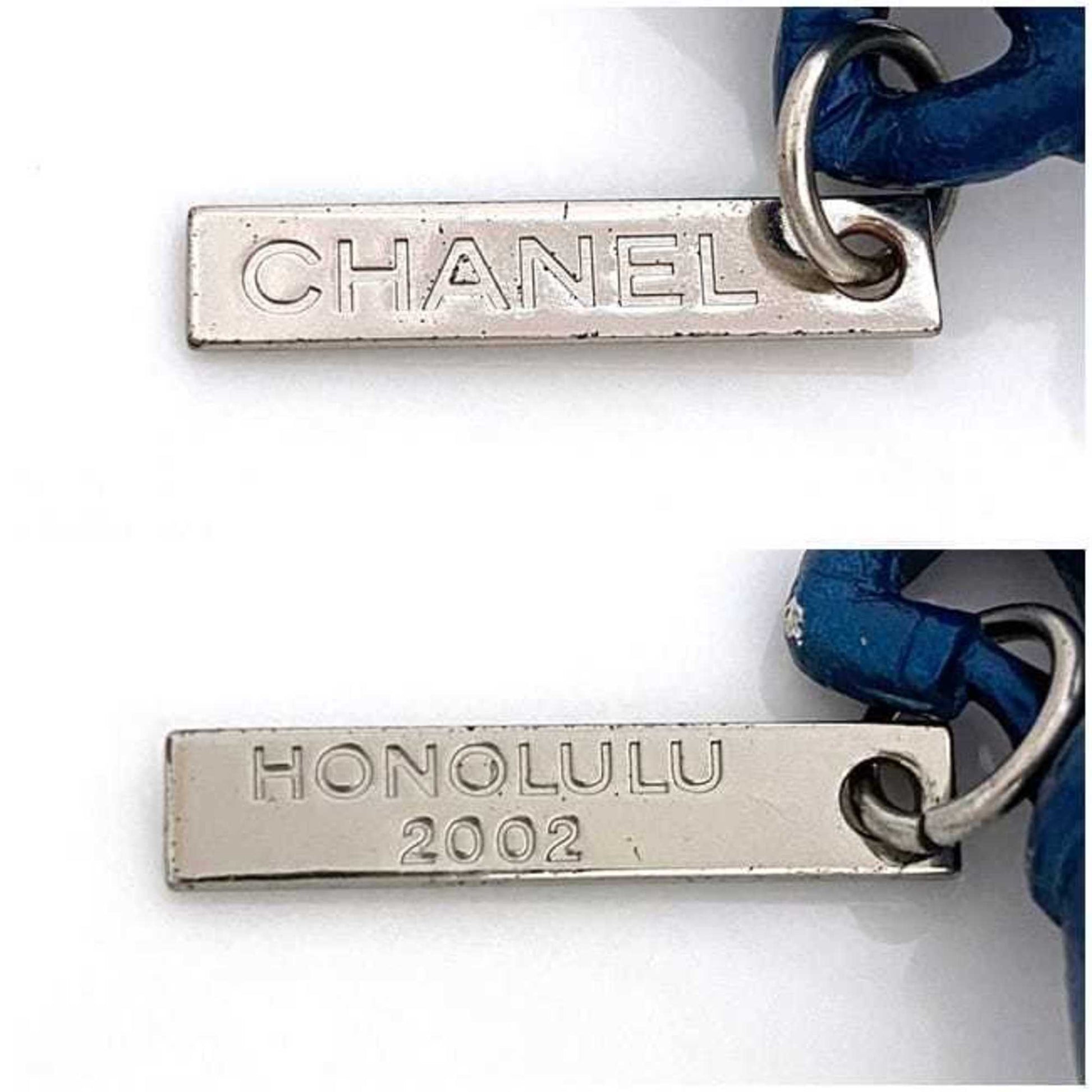 Chanel Mademoiselle, Blue, Metal, necklace