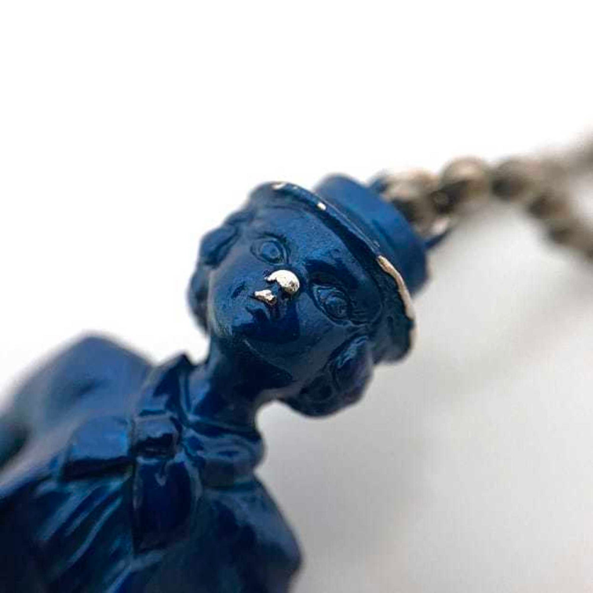 Chanel Mademoiselle, Blue, Metal, necklace