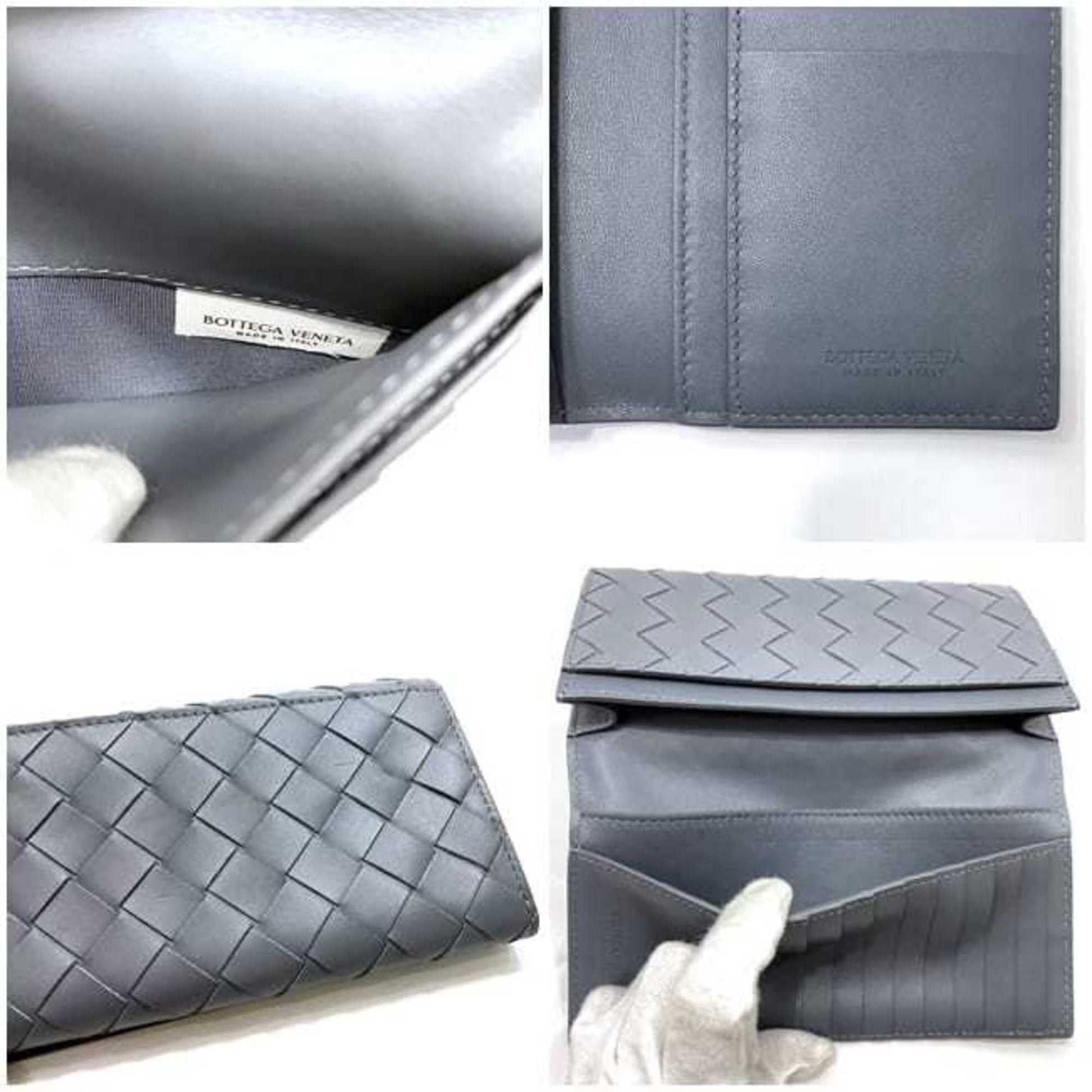 Bottega Veneta, Grey, Leather, wallet