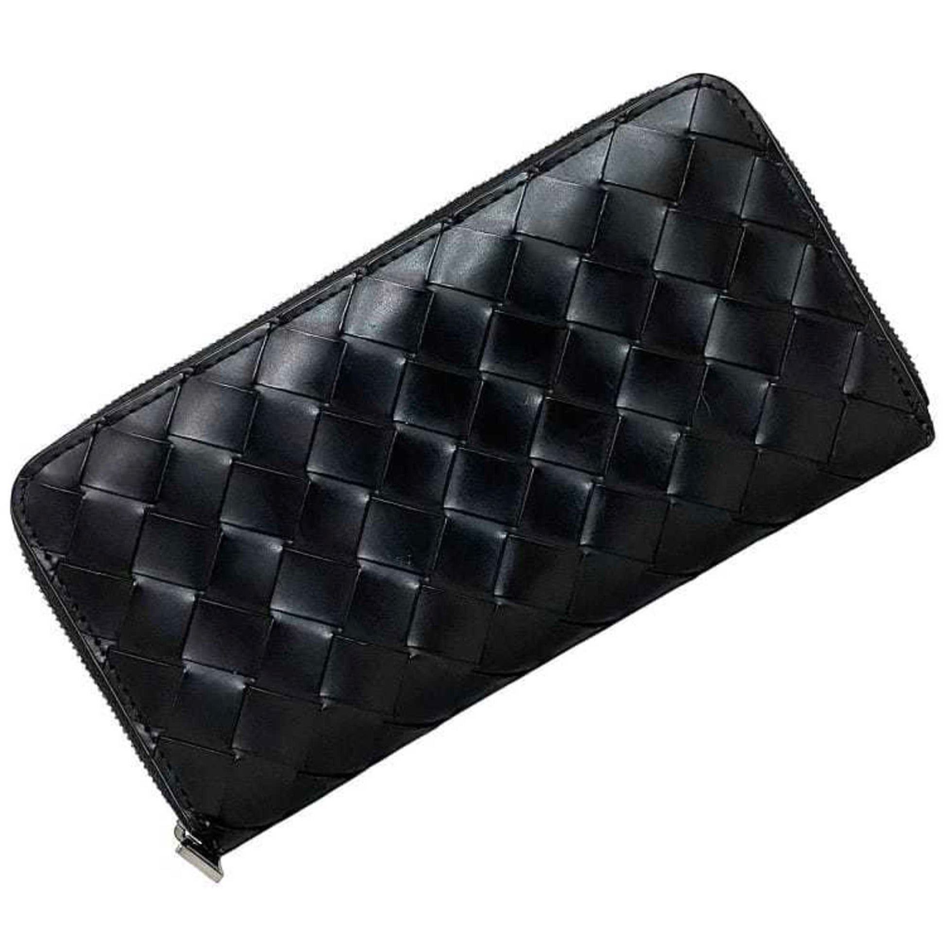 Bottega Veneta, Black, Leather, wallet