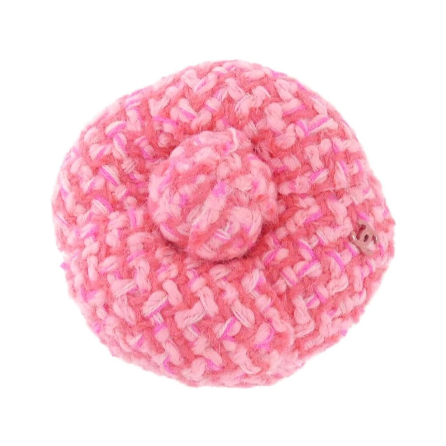 Chanel Camellia, Pink, Wool, brooch