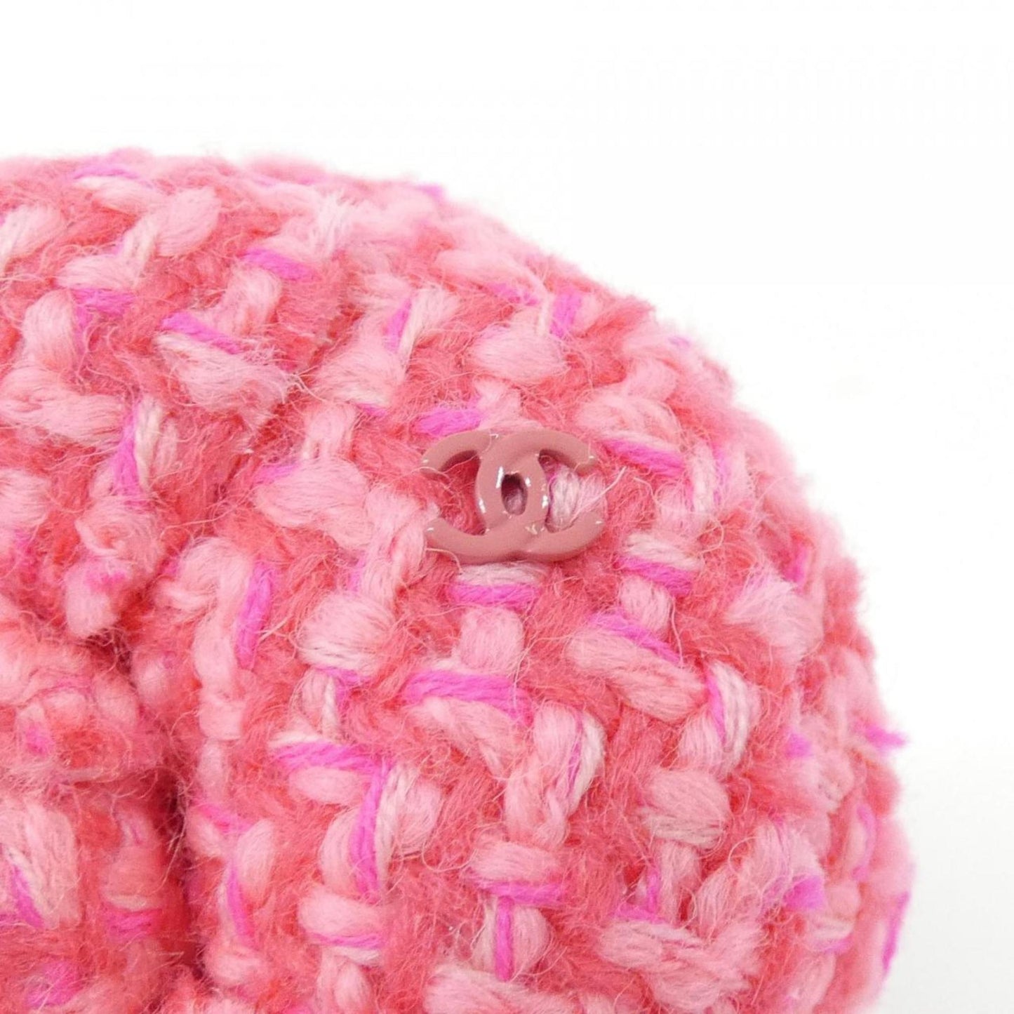 Chanel Camellia, Pink, Wool, brooch