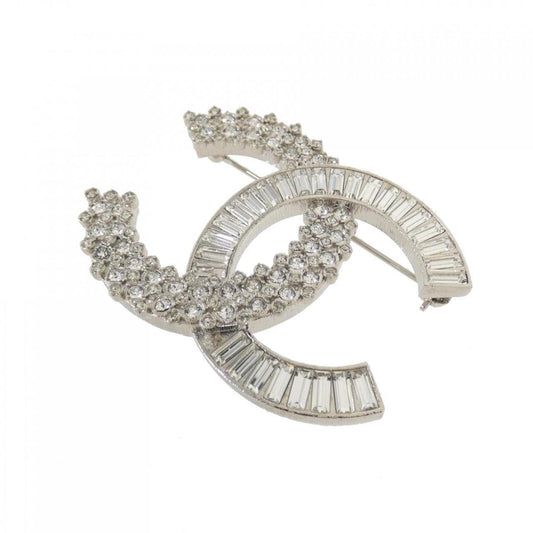 Chanel Coco Mark, Silver, Metal, brooch