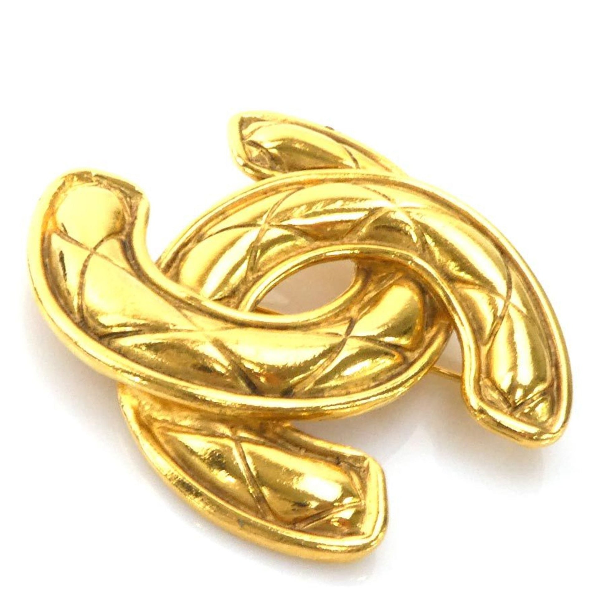 Chanel Coco Mark, Gold, Metal, brooch