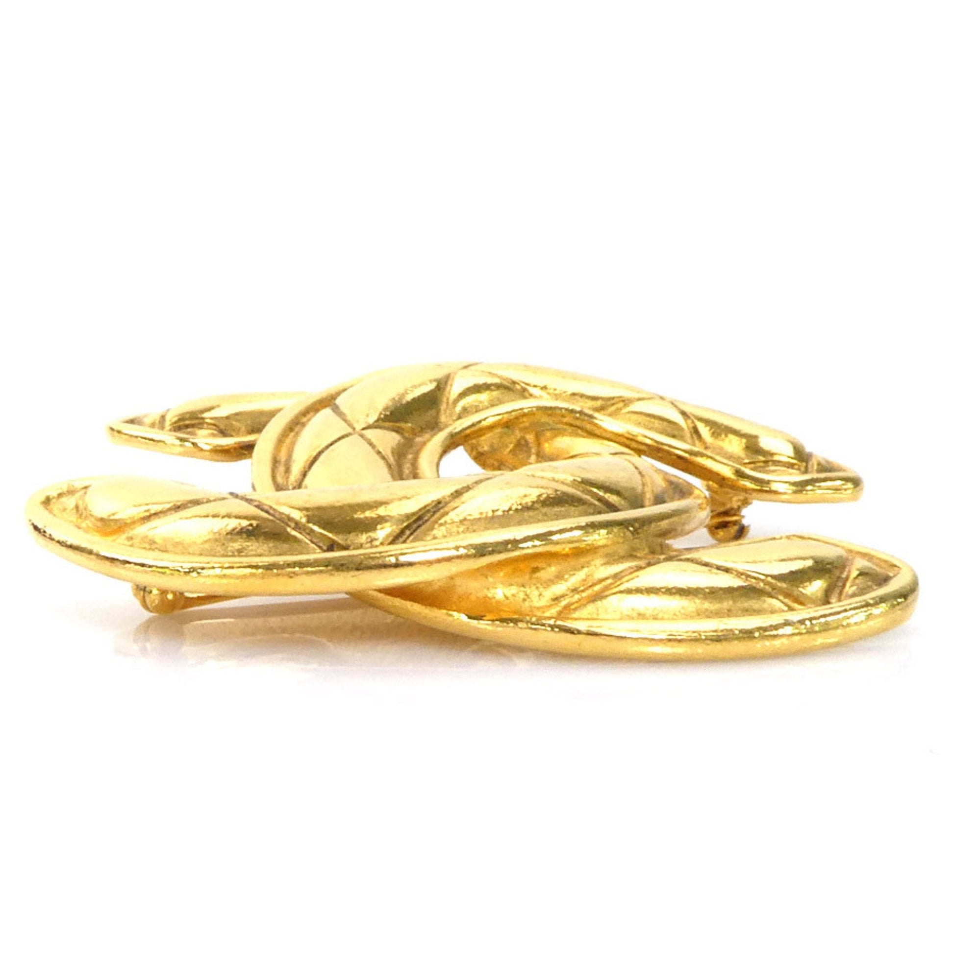 Chanel Coco Mark, Gold, Metal, brooch