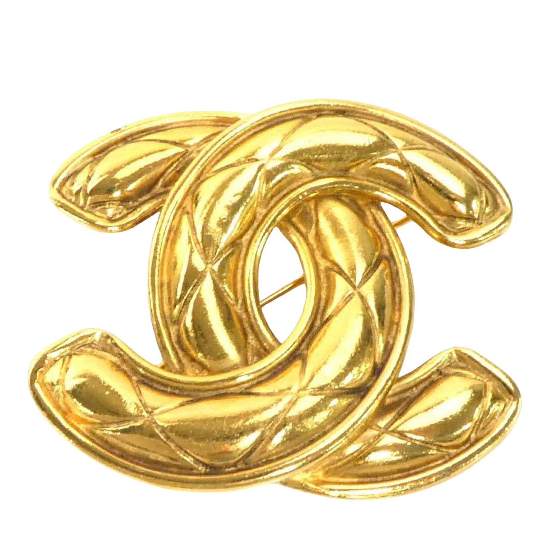 Chanel Coco Mark, Gold, Metal, brooch