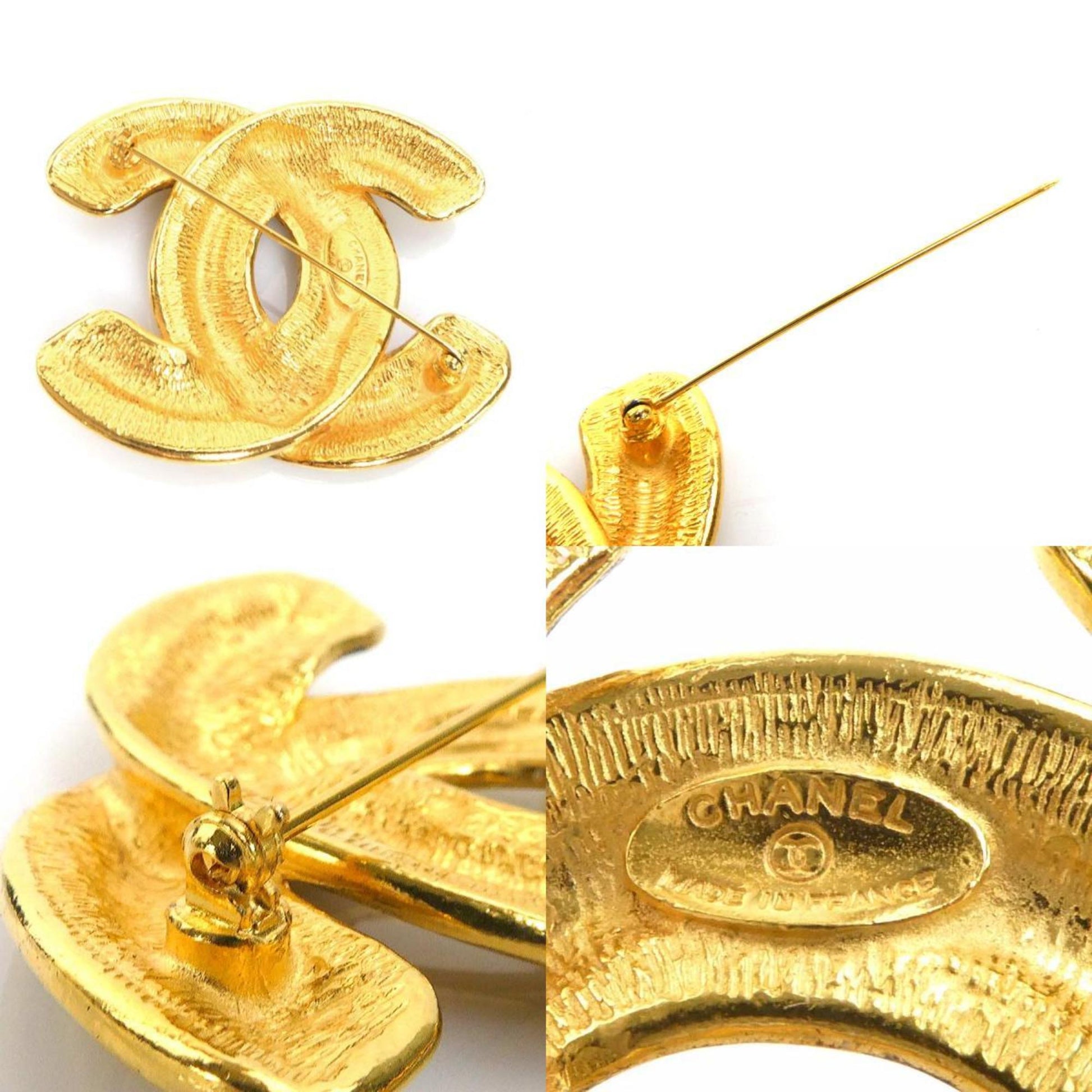 Chanel Coco Mark, Gold, Metal, brooch