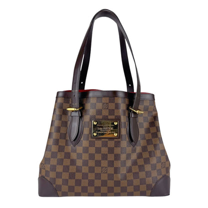Louis Vuitton Hampstead, Brown, Canvas, shoulder